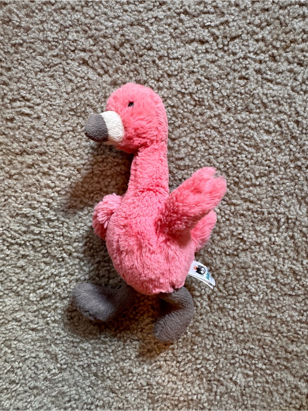 Jellycat small flamingo stuffed toy